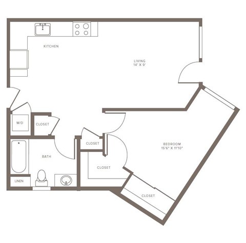 A4 Floor Plan at The Adeline, Glendale, CA